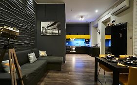 Central Location Yellow-Black Apartment